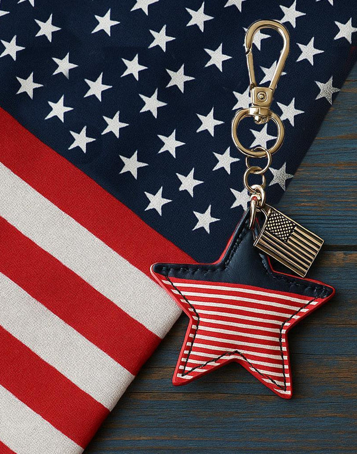 Flag Star Keyring-Pom Pom London