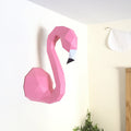 FLAMINGO HEAD PAPER MODEL (pre-cut, pre-marked) — by SOFS design