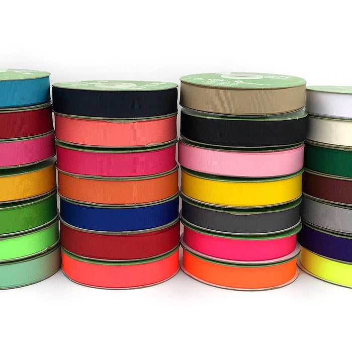 Flat Grosgrain Ribbon (MULTIPLE COLORS)