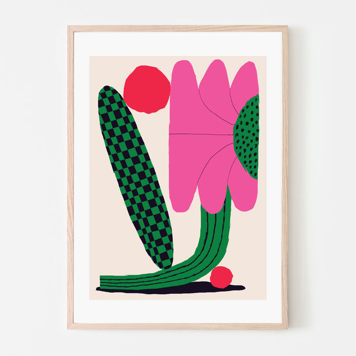 FLO FUCHSIA, 18" X 24" — by Anastacia Sholik