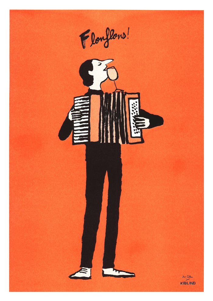 FLONFLONS, 29,7 x 42 cm — by Jean Jullien