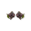 Carlo Zini  Precious Swarovski® crystals inspires the unique design of this extraordinary earrings