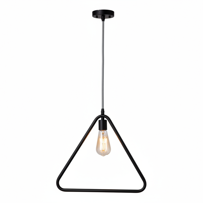 Geometric Pendant Dining Lamp | Choose Round, Square or Triangle Ceiling Light – 9343/1