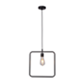 Geometric Pendant Dining Lamp | Choose Round, Square or Triangle Ceiling Light – 9343/1