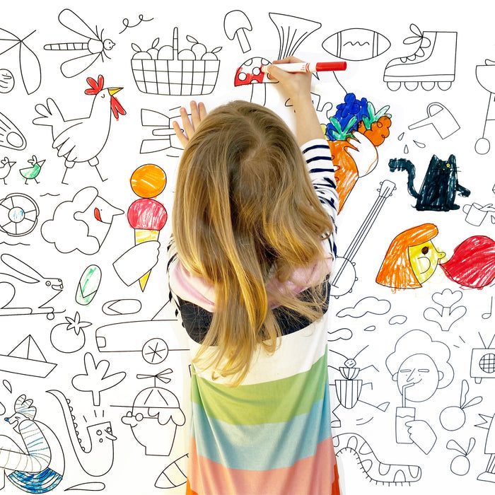 GIANT COLOURING POSTER, 60 x 36" — by Cécile Gariépy