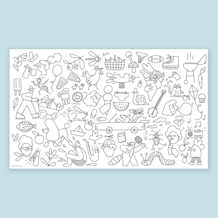 GIANT COLOURING POSTER, 60 x 36" — by Cécile Gariépy