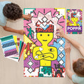GIANT POSTER + 1600 STICKERS (6-12 YEARS OLD) “POP ART” — by Poppik