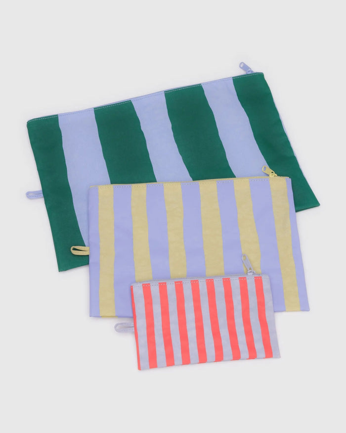 GO POUCH SET (PAINTED STRIPE) — by Baggu