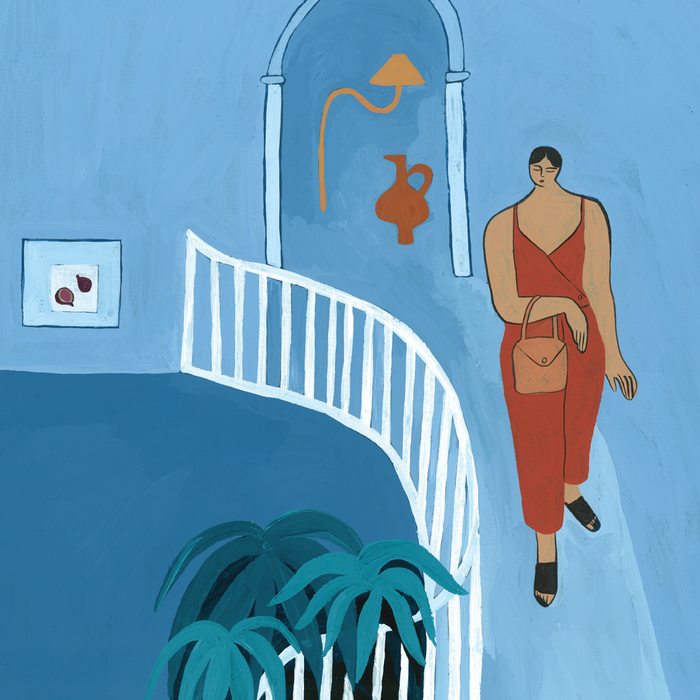 GOING OUT, 20" X 20" — by Isabelle Feliu