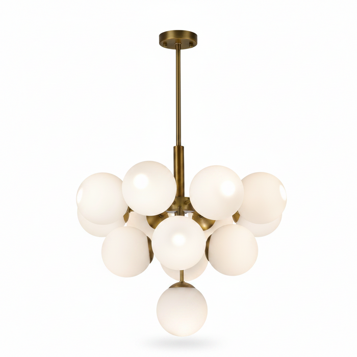 Gold 13-Light Pendant Dining Lamp | Luxury Ceiling Light for Dining Room – DL6125/13
