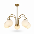 Gold 5-Light Pendant Dining Lamp | Luxury Ceiling Light for Dining Room – DL6126/5