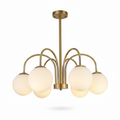 Gold 6-Light Pendant Dining Lamp | Luxury Ceiling Light for Dining Room – DL6127/6