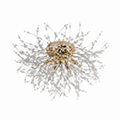 Gold Ceiling Light 5635/600 – Extra-Large 600mm Warm Gold Statement Ceiling Fixture for Living Rooms & Open-Plan Spaces | Luxury Gold Ceiling Light