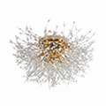 Gold Ceiling Light 5635/700 – Grand 700mm Warm Gold Luxury Ceiling Fixture for Large Rooms & Open-Plan Spaces | Premium Statement Gold Light