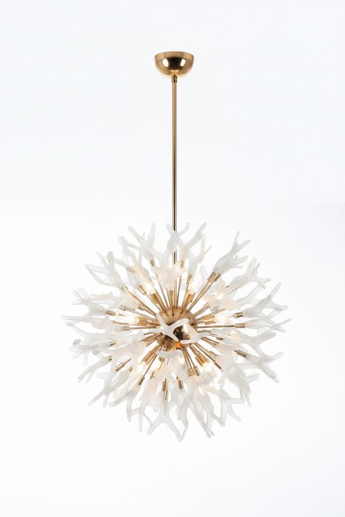 Gold Dining Pendant Lamp 5976/500 – Luxury Gold Ceiling Dining Light for Dining Rooms & Upscale Commercial Dining | Elegant 500mm Gold Dining Pendant