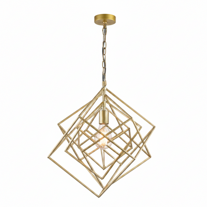 Gold Dining Pendant Lamp DL6169 – Warm Metallic Gold Dining Light for Luxury Dining Rooms | Elegant Gold Statement Dining Table Pendant