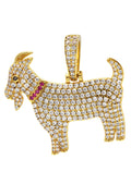 Gold Plated Goat Pendant | 14.5 Grams
