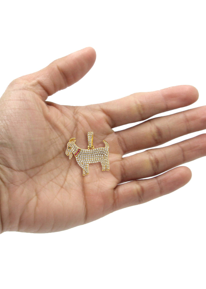 Gold Plated Goat Pendant | 14.5 Grams