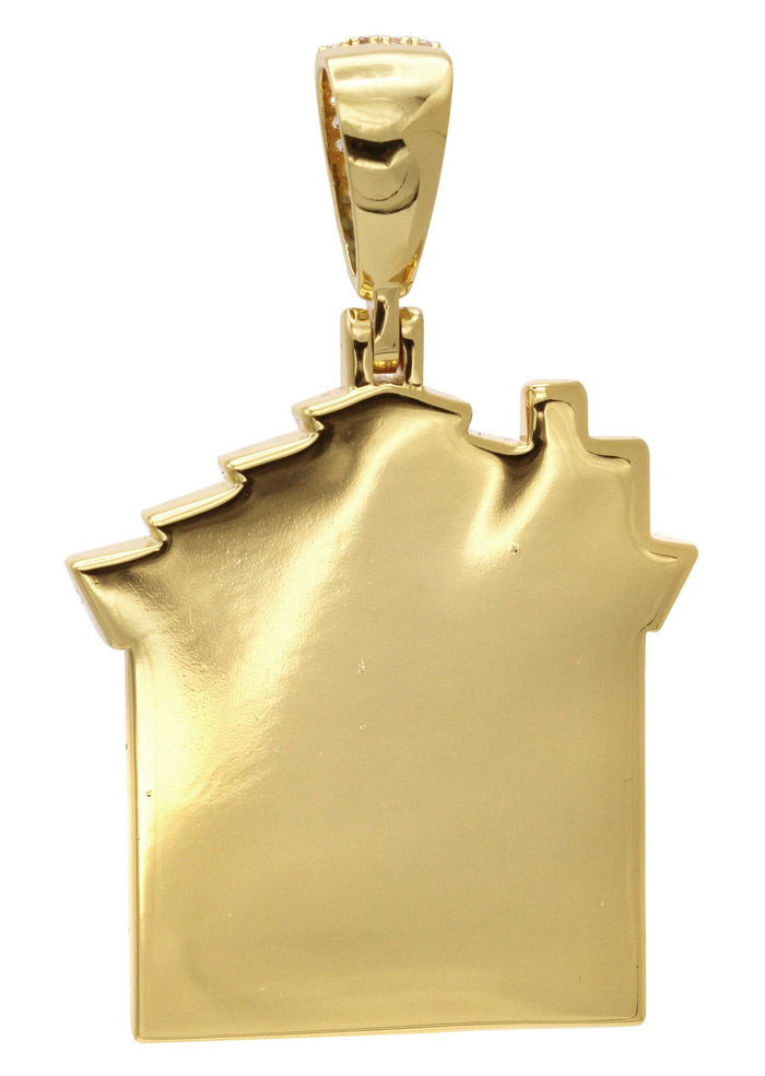 Gold Plated House Pendant | 18.7 Grams