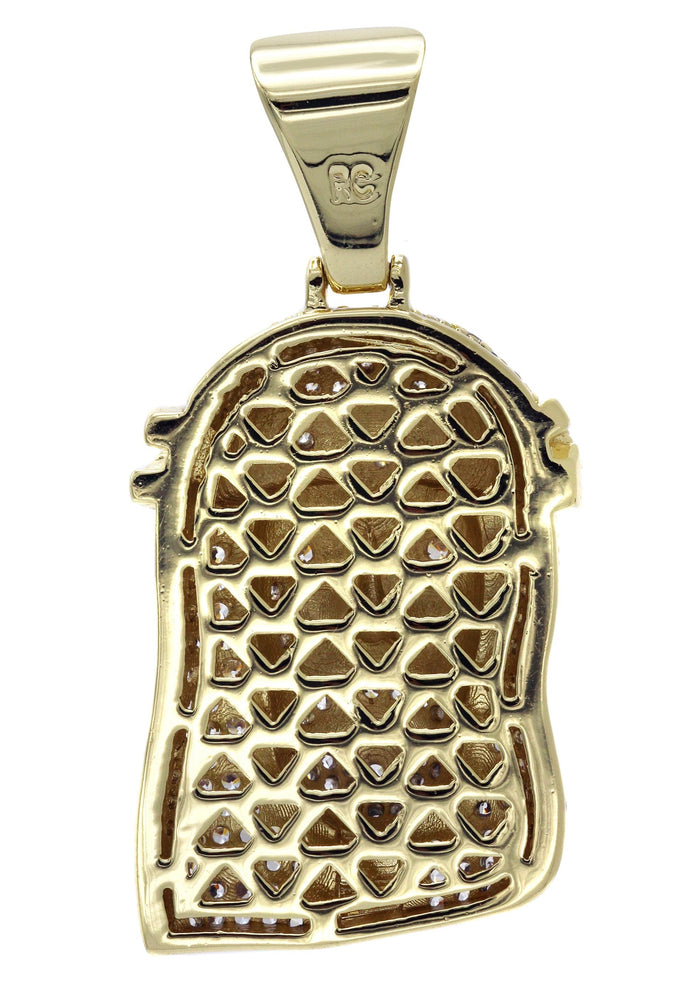 Gold Plated Jesus Head Pendant | 14.8 Grams