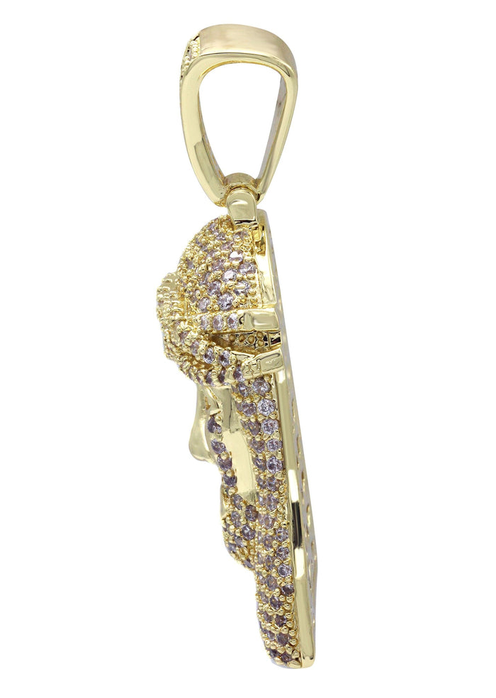 Gold Plated Jesus Head Pendant | 14.8 Grams