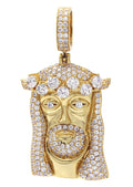 Gold Plated Jesus Head Pendant | 26.7 Grams