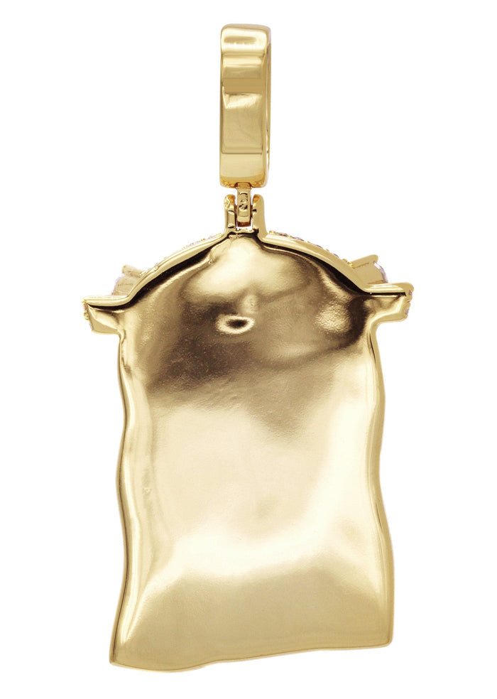 Gold Plated Jesus Head Pendant | 26.7 Grams
