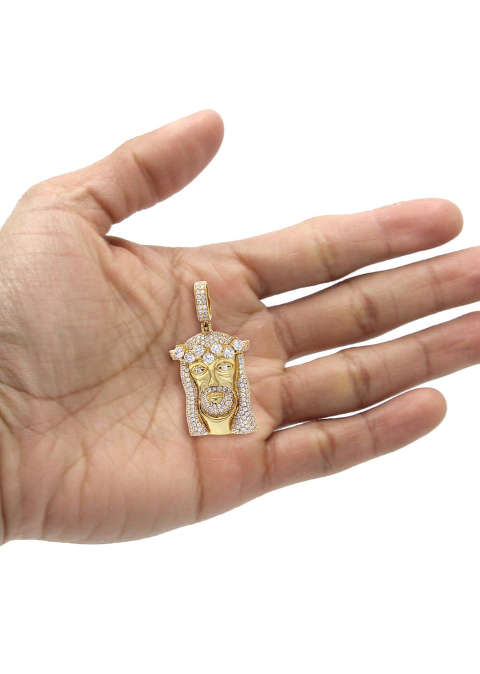 Gold Plated Jesus Head Pendant | 26.7 Grams