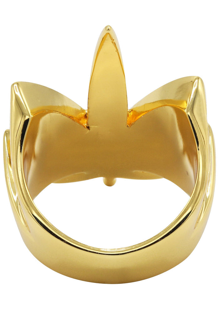 Gold Plated Marihuana Leaf Ring | 15 Grams