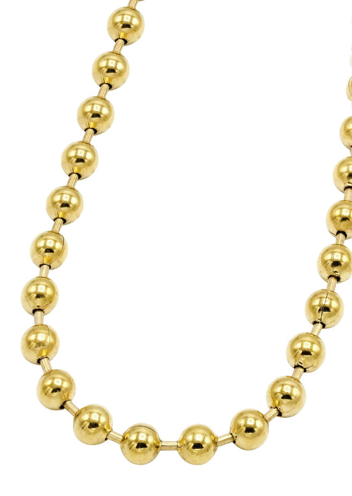Gold Plated Mens Chain Dog Tag