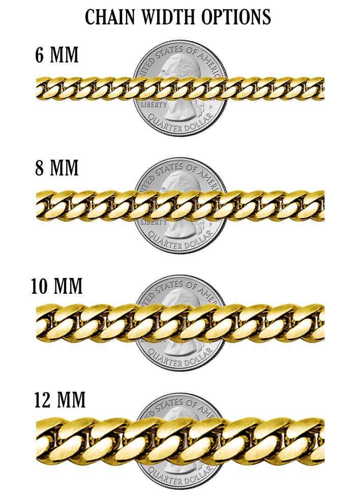 Gold Plated Mens Cuban Curb Chain