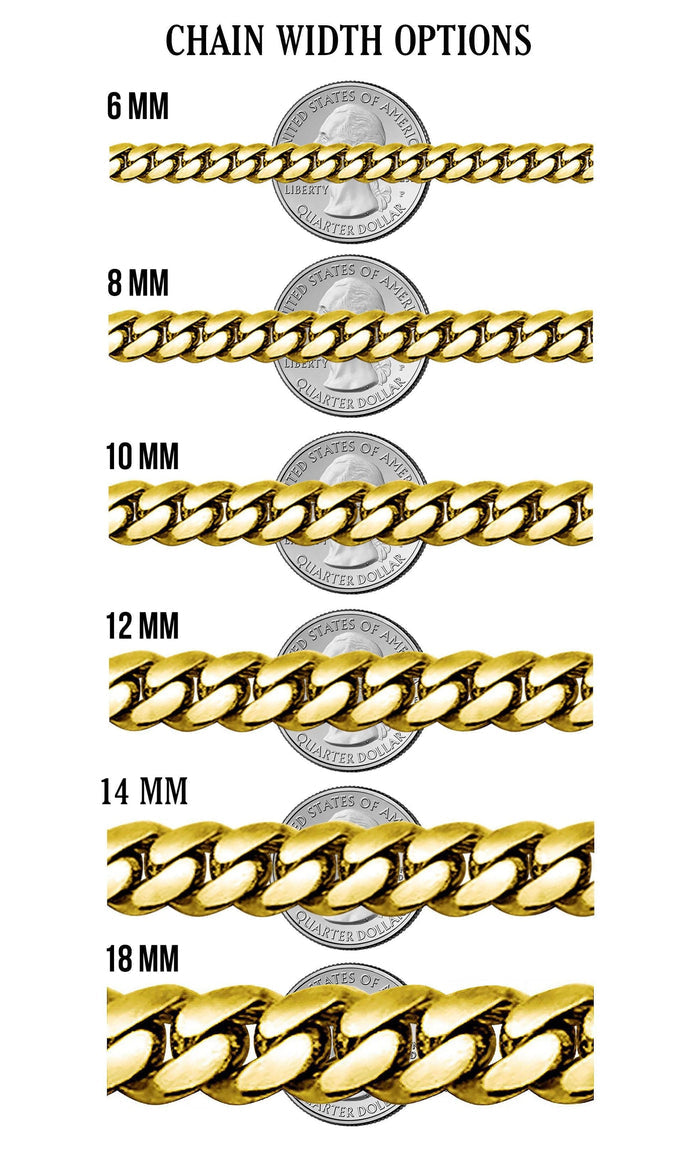 Gold Plated Mens Iced Out Miami Cuban Link Bracelet