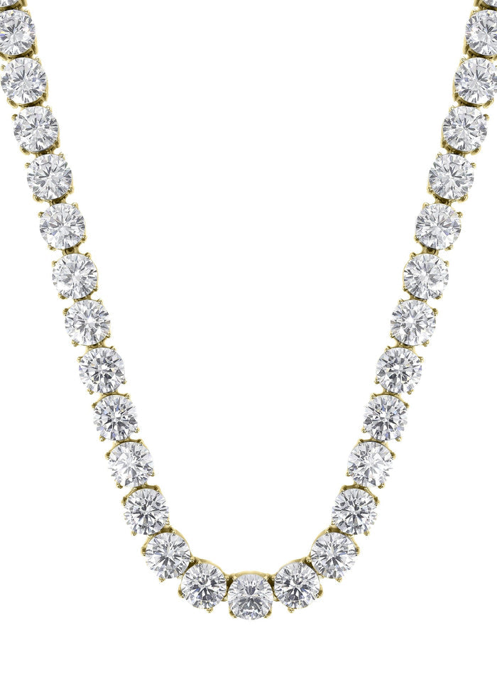 Gold Plated Mens Tennis Chain