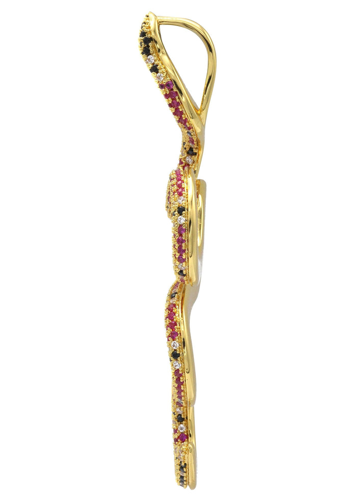 Gold Plated Twisted Snake Pendant | 10 Grams