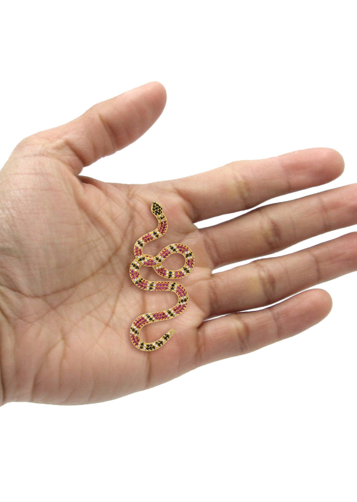 Gold Plated Twisted Snake Pendant | 10 Grams