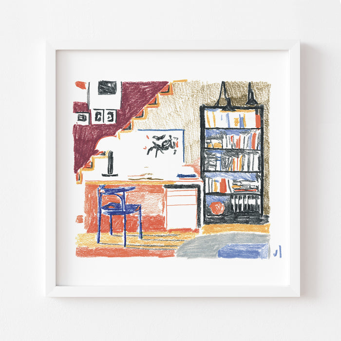 GOLDEN HOUR, 20" X 20" (reproduction) — by Jeraume