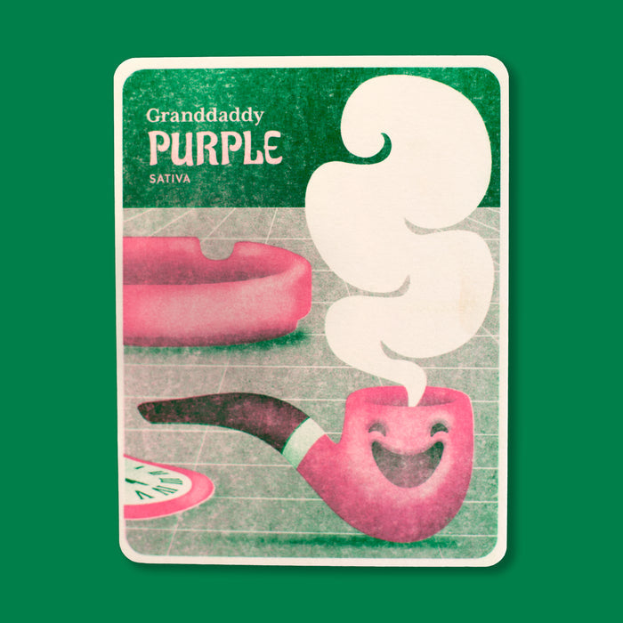 GRANDADDY PURPLE, 5” X 6.5”  — by Aless MC
