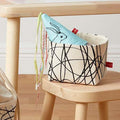 GRAPHIC LITTLE RECTANGULAR BASKET — by La fée raille