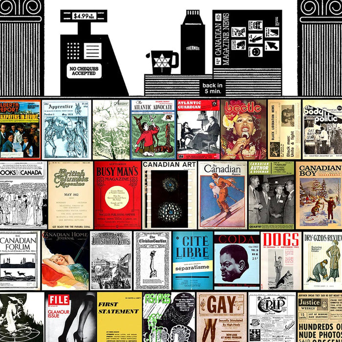 GREAT NORTHERN MAGAZINES, 18" X 24" — by Raymond Biesinger