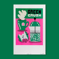 GREEN CRUSH, 11.5" X 17.5" — by Aless MC