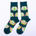 GREEN SOCKS "XMAS SWEATER CREW"  — by Yellow Owl Workshop