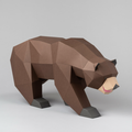 GRIZZLI BEAR PAPER MODEL (pre-cut, pre-marked) — by SOFS design