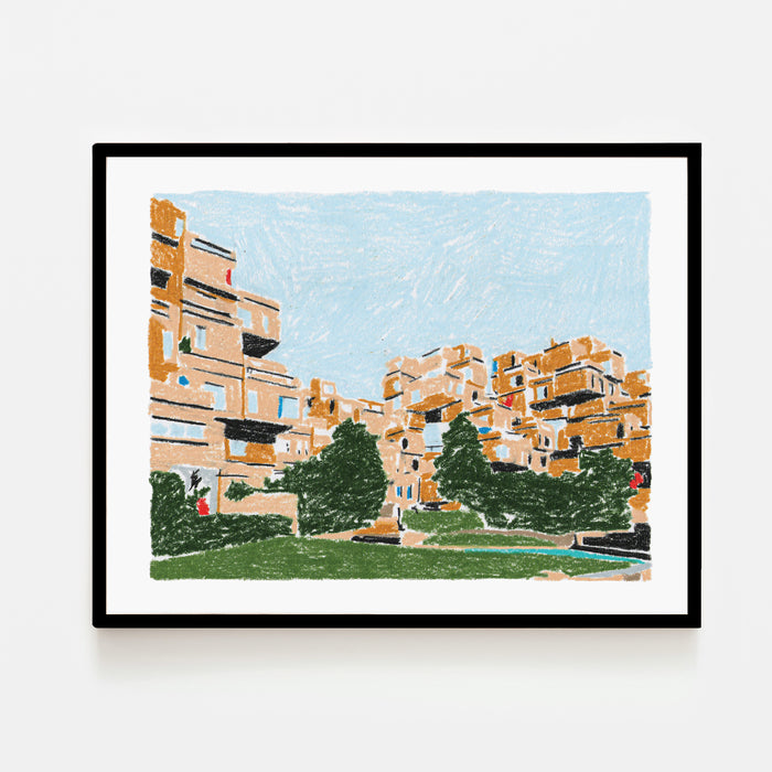 HABITAT 67, 14" X 11" — by jeraume