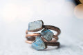 Handmade Labradorite Ring: 7.5