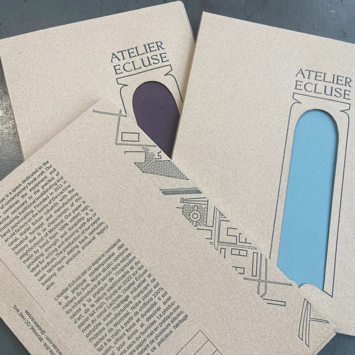 HANDMADE PAPER 6x9", SET OF 12 (multiple colours) — by Atelier Ecluse