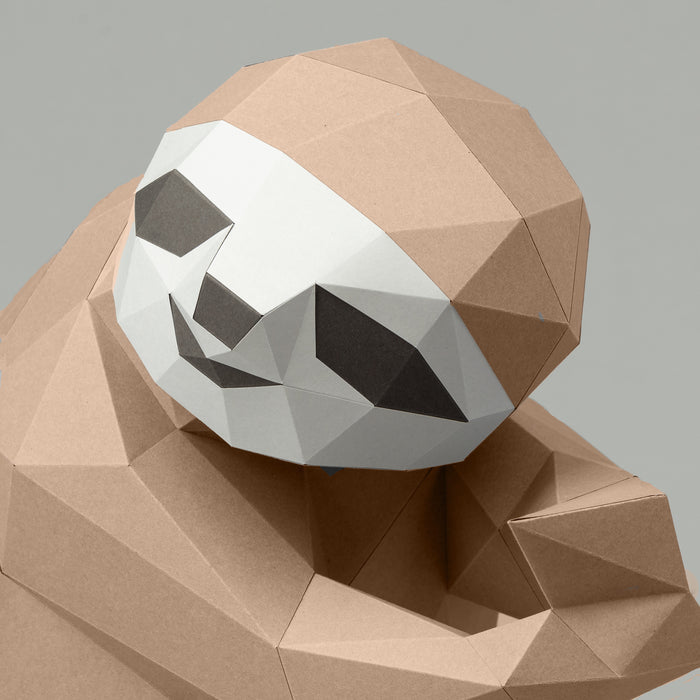 HANGING SLOTH PAPER MODEL (pre-cut, pre-marked) — by SOFS design