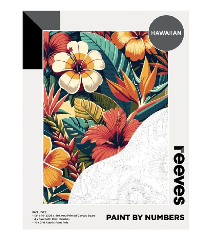 Hawaiian Floral Paint by numbers
