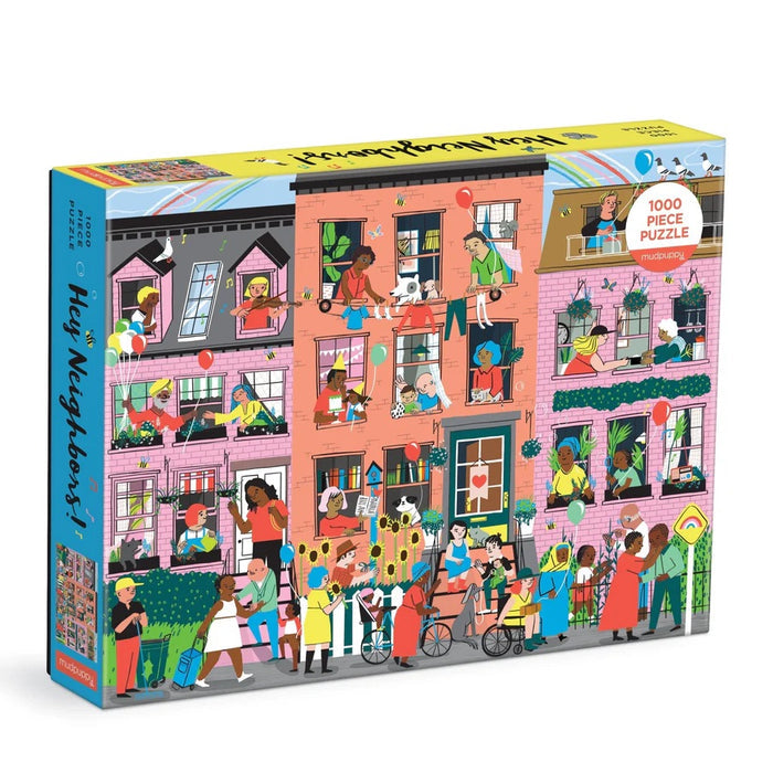 "HEY NEIGHBORS!" 1000 PIECE PUZZLE — by Lindsey Balbierz