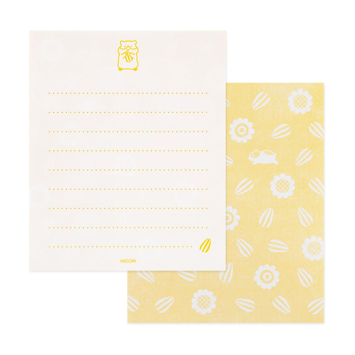 HUNGRY HAMSTER, MINI LETTER SET WITH STICKERS — by Midori