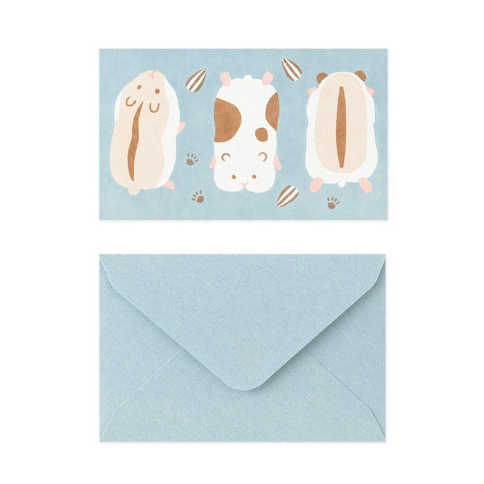 HUNGRY HAMSTER, MINI LETTER SET WITH STICKERS — by Midori